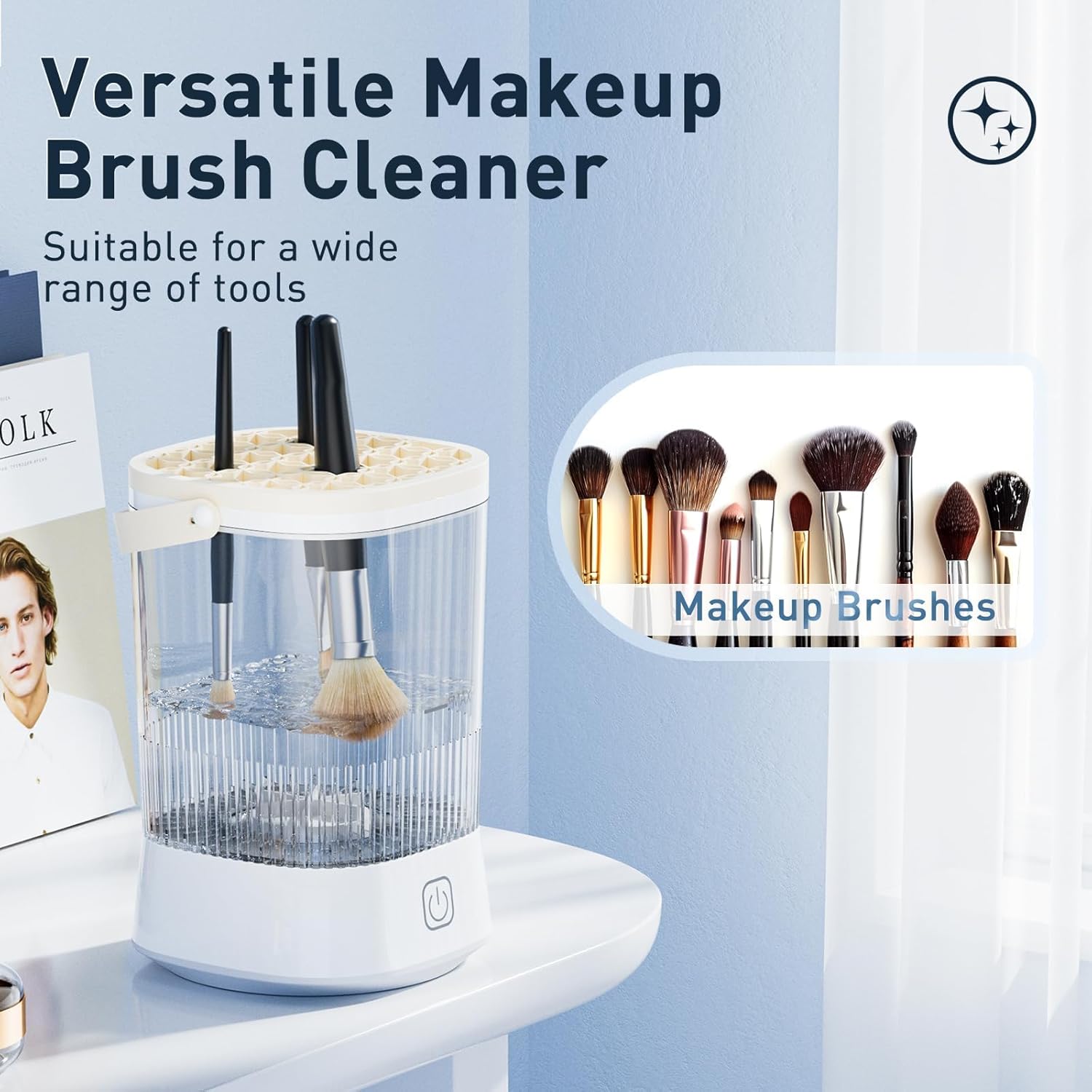 Quick Spin Makeup Brush Cleaner