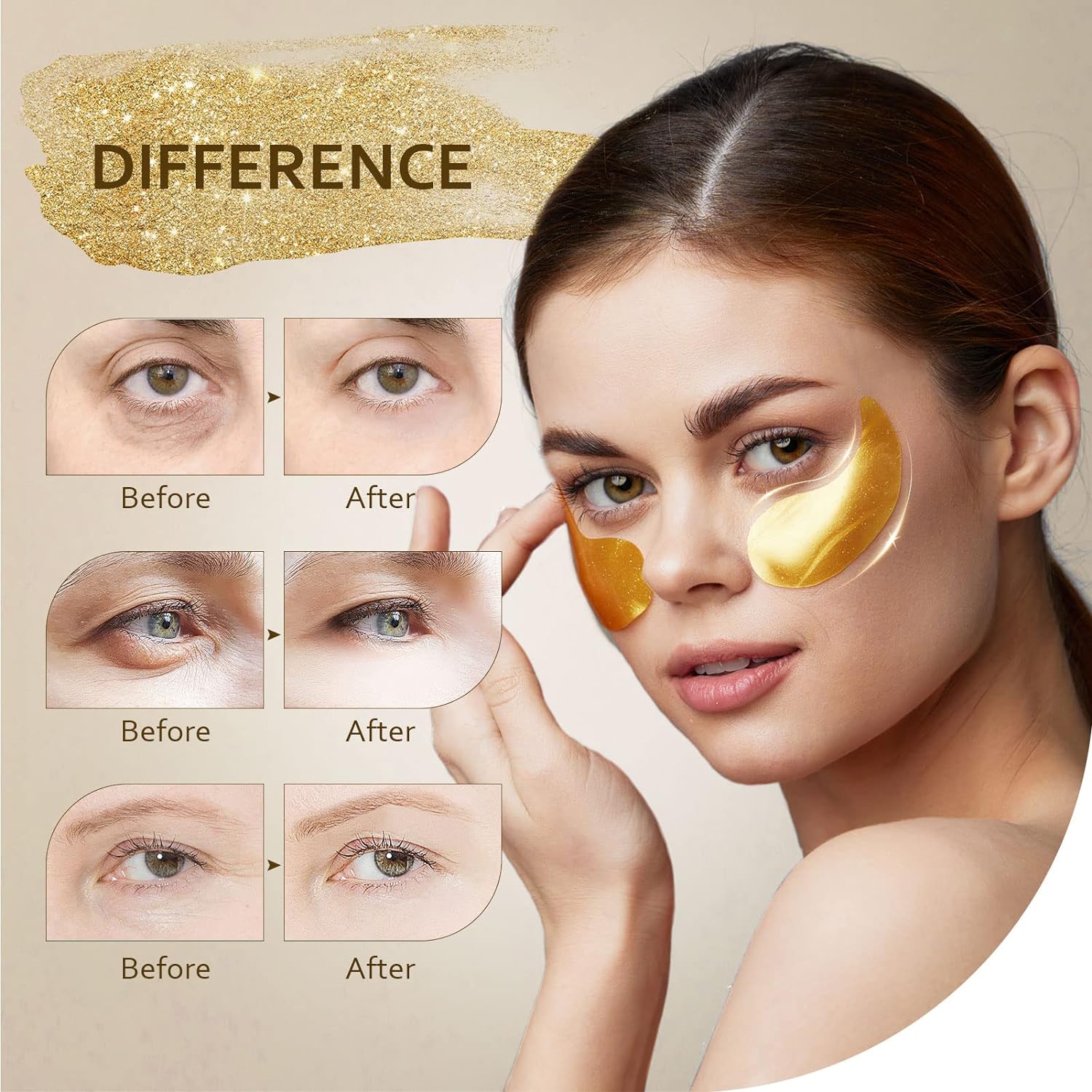Radiant Glow Gold Eye Masks